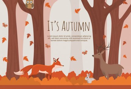 background-of-autumnal-forest-with-lovely-animals_23-2147565993